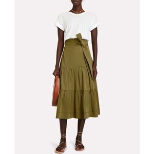 Veronica Beard Trail Mixed Media Midi Dress size M